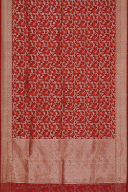 Image of Kora Silk Maroon Saree