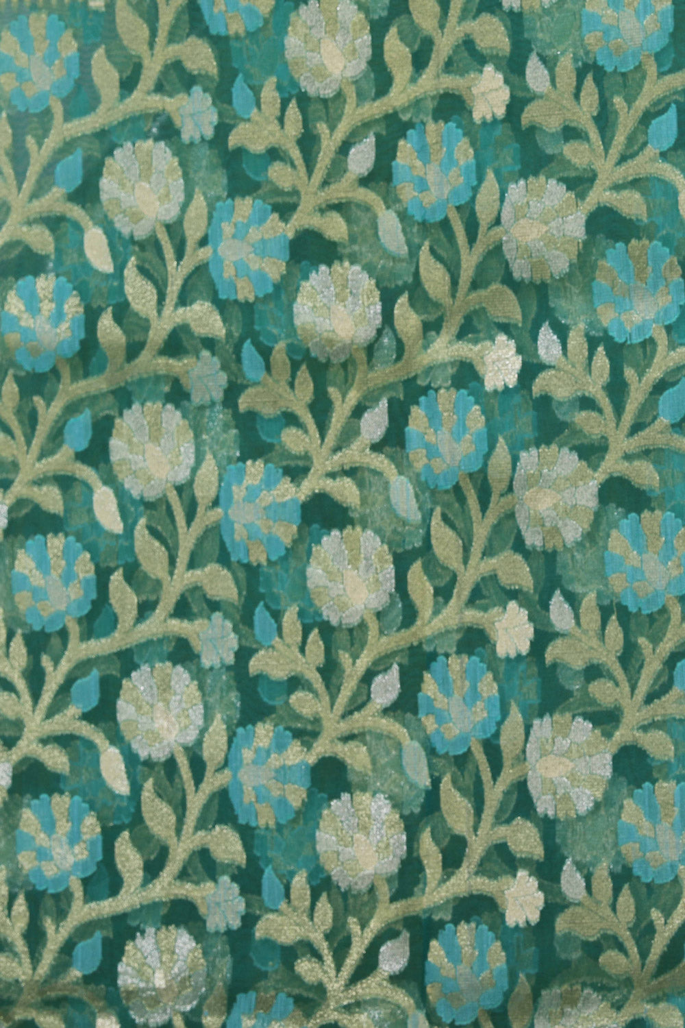 Image of Kora Silk Green Saree