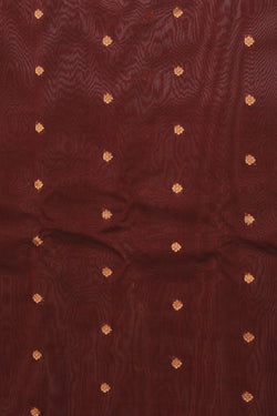 Image of Gadwal Cotton Silk Maroon Saree