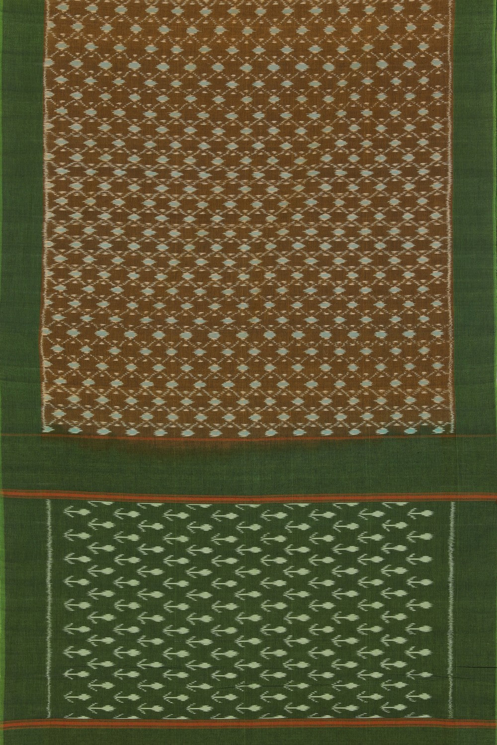 Pochampally Cotton Brown Saree