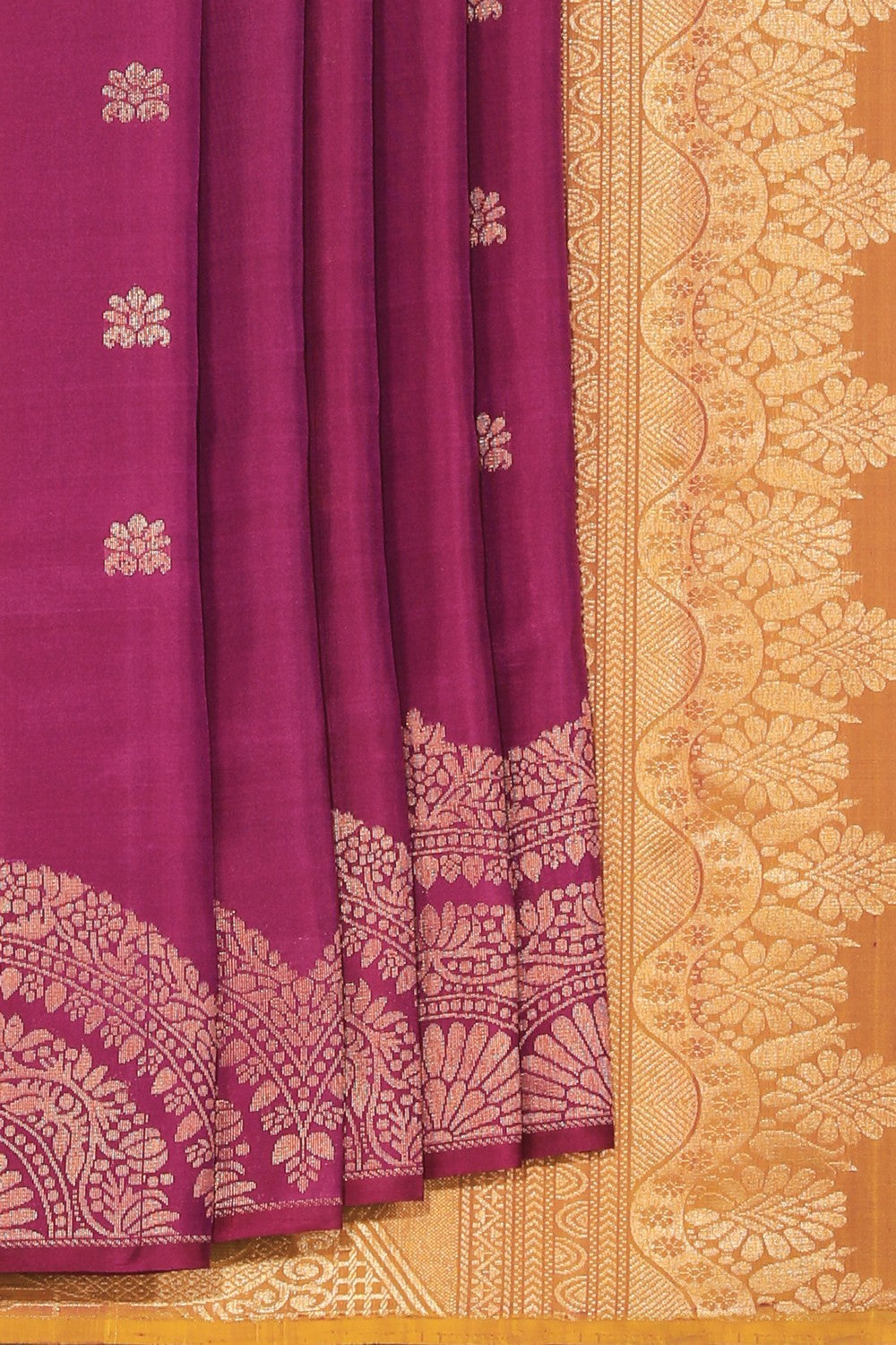 Collection of South Silk Violet Saree in a gallery layout