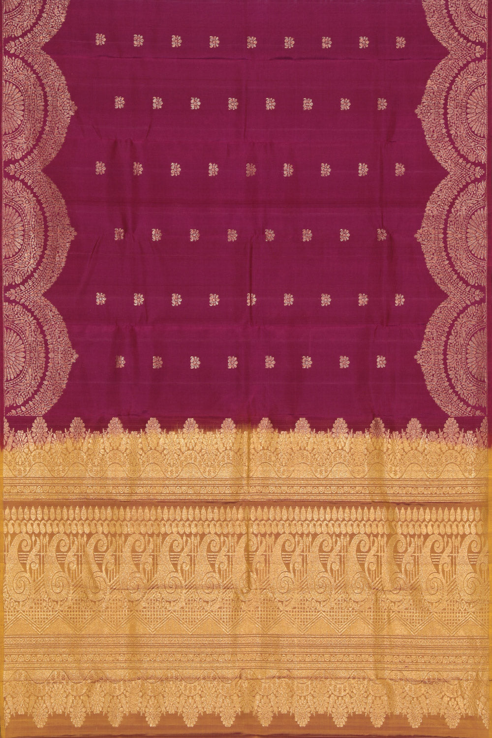 Collection of South Silk Violet Saree in a gallery layout