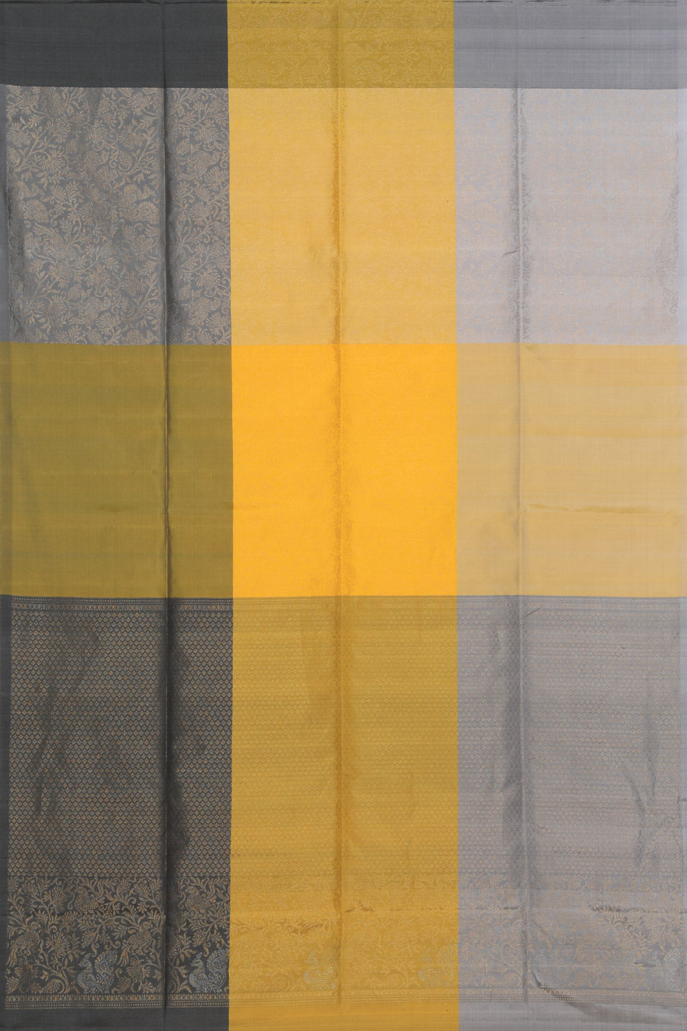 Collection of South Silk Grey Saree in a gallery layout