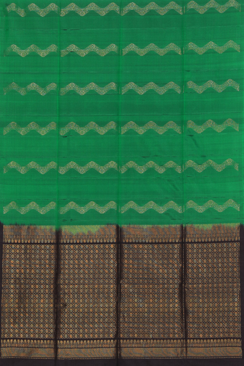 South Silk Green Saree