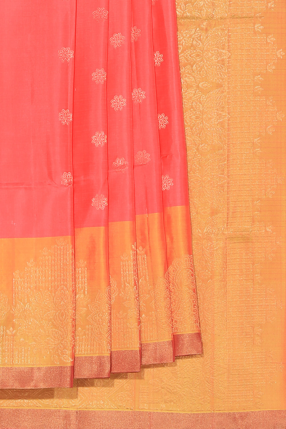 Collection of South Silk Fuchsia-Pink Saree in a gallery layout