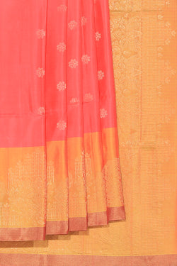 Collection of South Silk Fuchsia-Pink Saree in a gallery layout