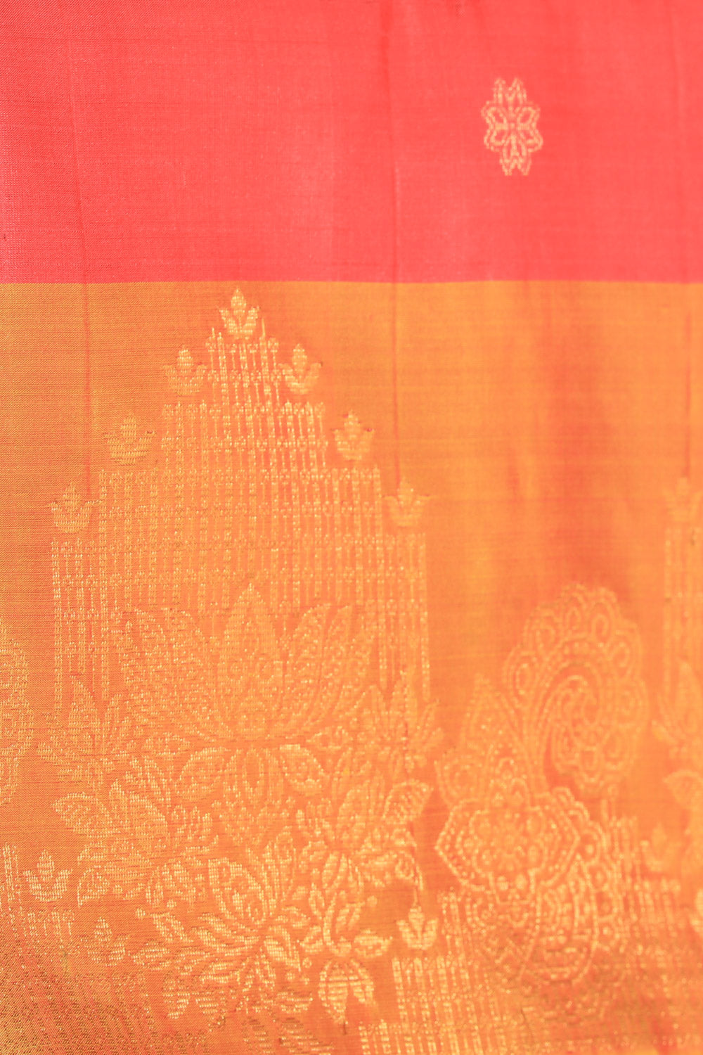 Collection of South Silk Fuchsia-Pink Saree in a gallery layout