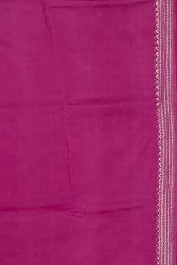 Collection of Kantha Stitch Embroidery Pink Saree in a gallery layout