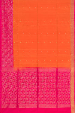 Collection of South Silk Orange Saree in a gallery layout