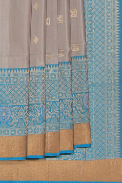 Collection of South Silk Grey Saree in a gallery layout