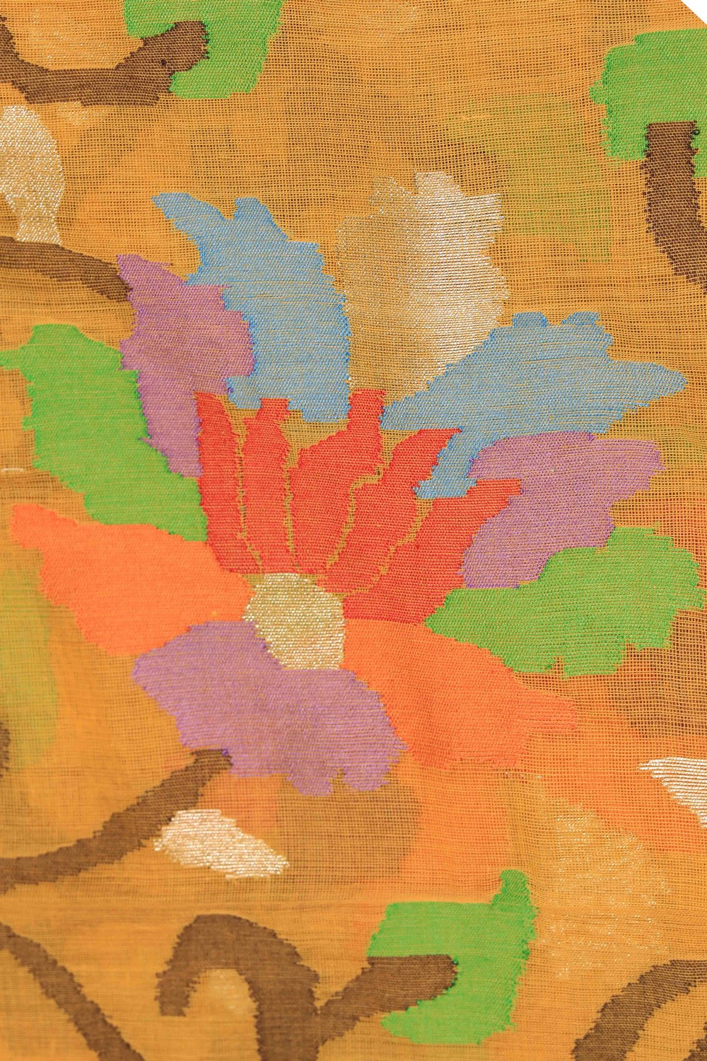 Image of Upadda Cotton Mustard Dupatta