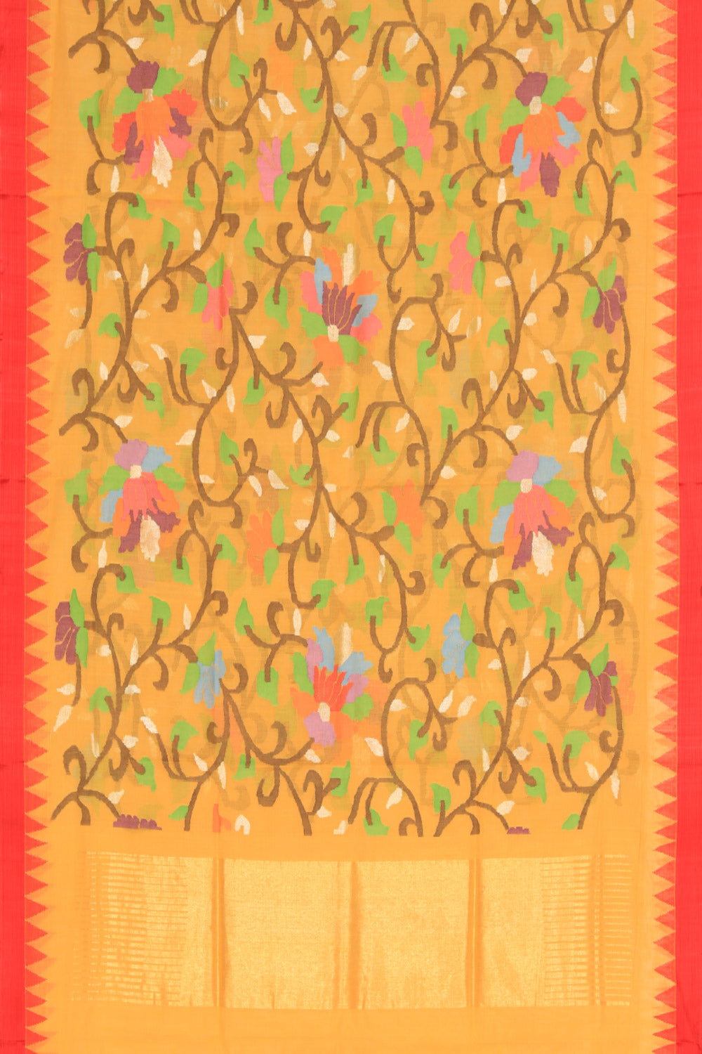 Image of Upadda Cotton Mustard Dupatta