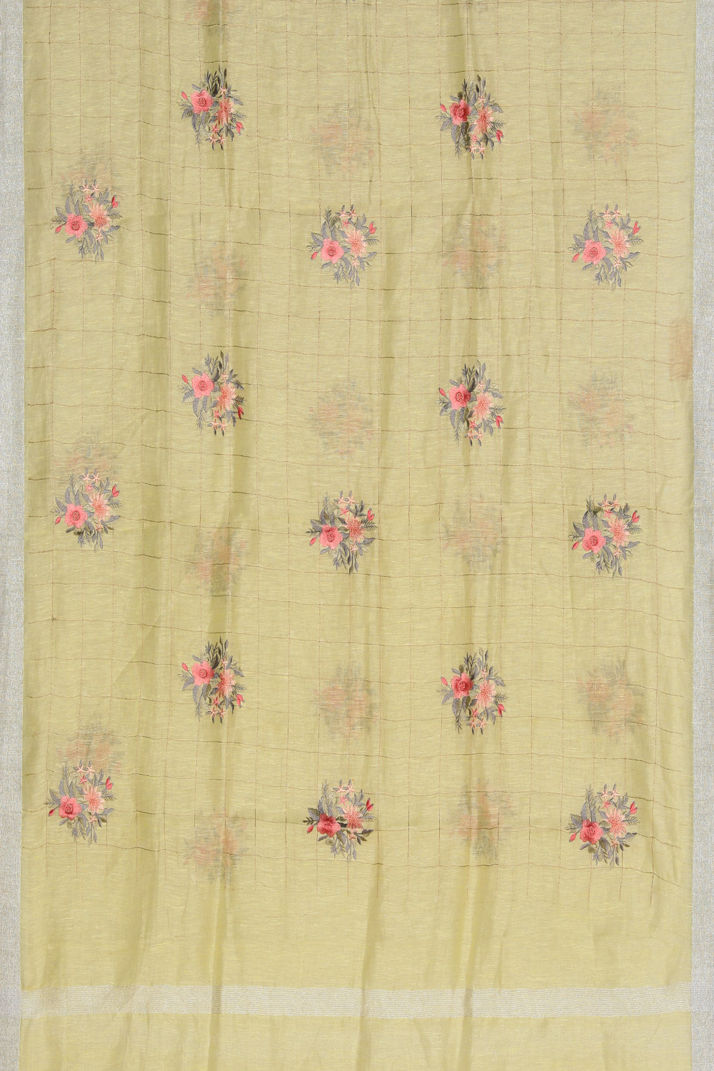 Image of Linen Lime-Yellow Dupatta