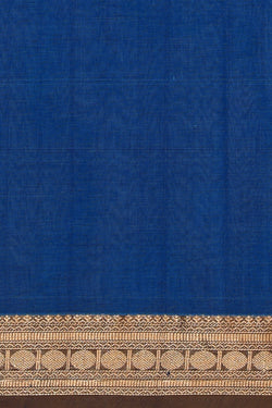 Collection of South Cotton Blue Saree in a gallery layout