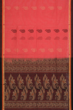 Collection of South Cotton Pink Saree in a gallery layout