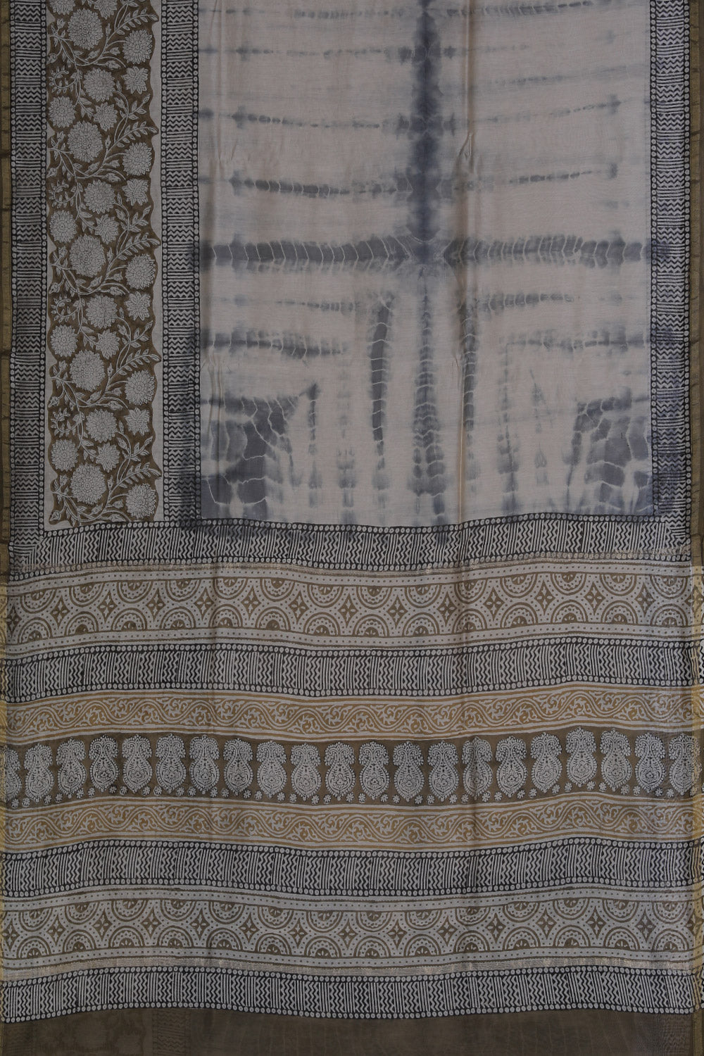 Collection of Chanderi Cotton Silk Shibori Print Saree in a gallery layout