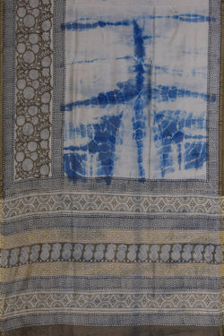 Collection of Chanderi Cotton Silk Shibori Print Saree in a gallery layout