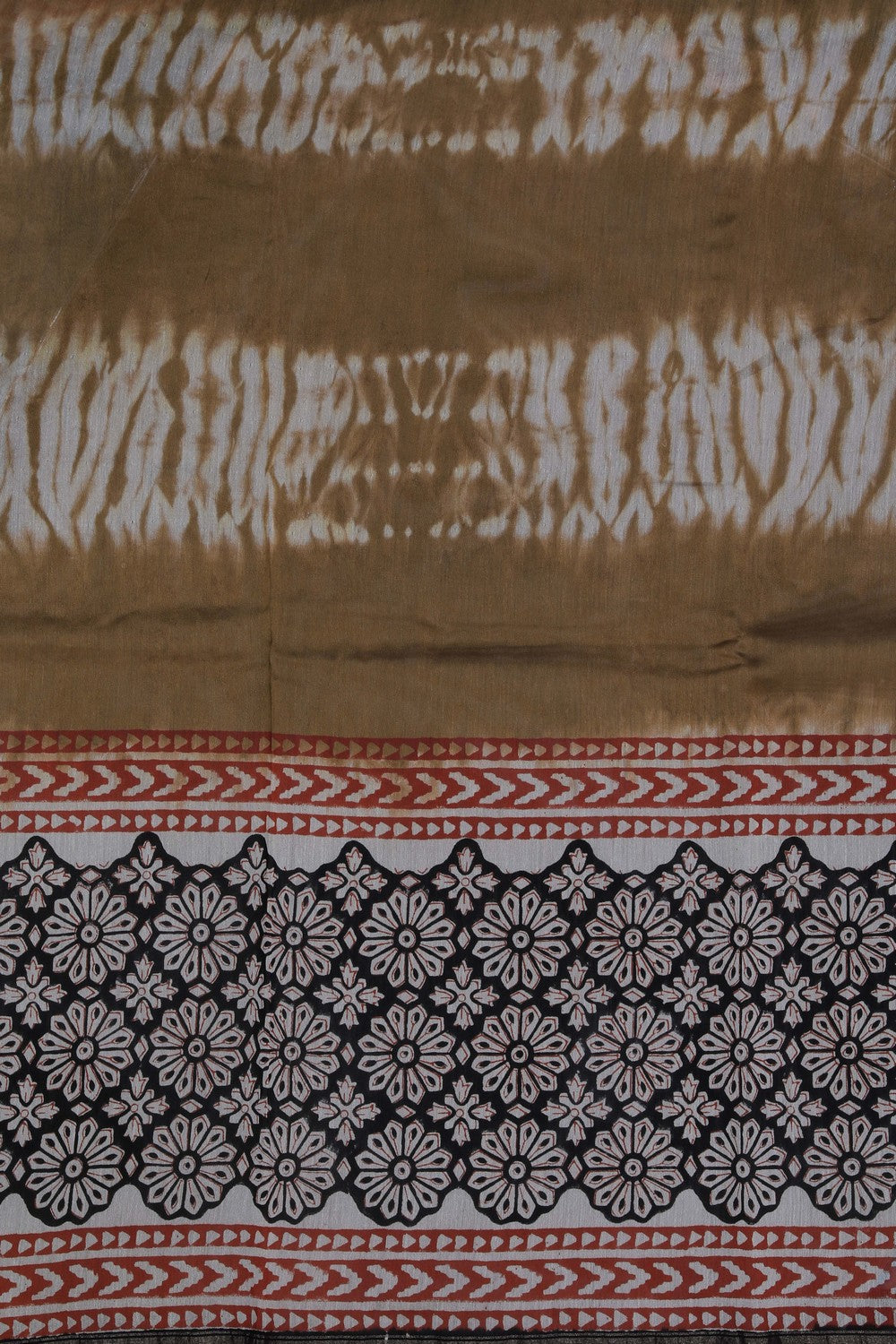 Image of Chanderi Cotton Silk Shibori Print Saree