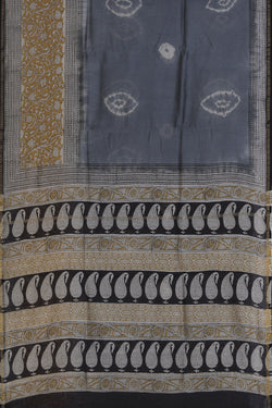 Collection of Chanderi Cotton Silk Shibori Print Saree in a gallery layout