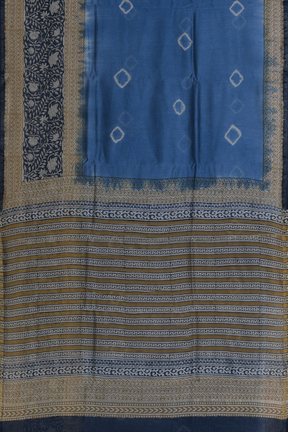 Collection of Chanderi Cotton Silk Shibori Print Saree in a gallery layout