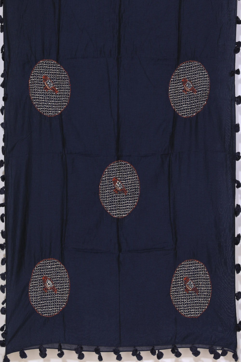 Image of Jaipur Cotton Navy blue Dupatta