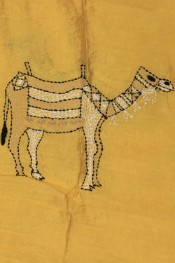 Image of Jaipur Cotton Yellow Dupatta