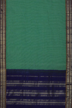 Collection of Gadwal Cotton Green Saree in a gallery layout