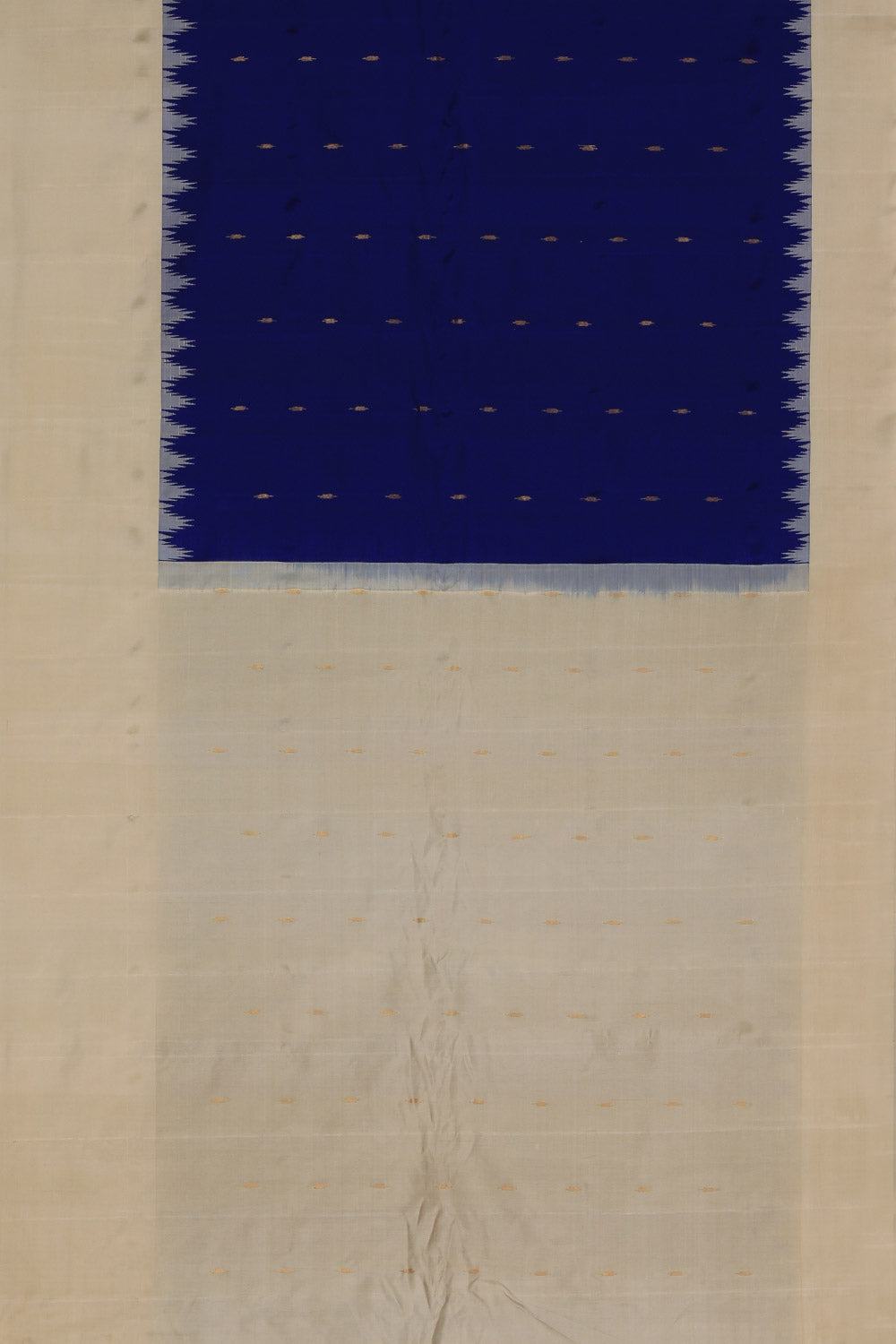 Gadwal Silk Indigo Blue Saree