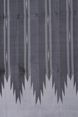 Image of Gadwal Silk Grey Saree