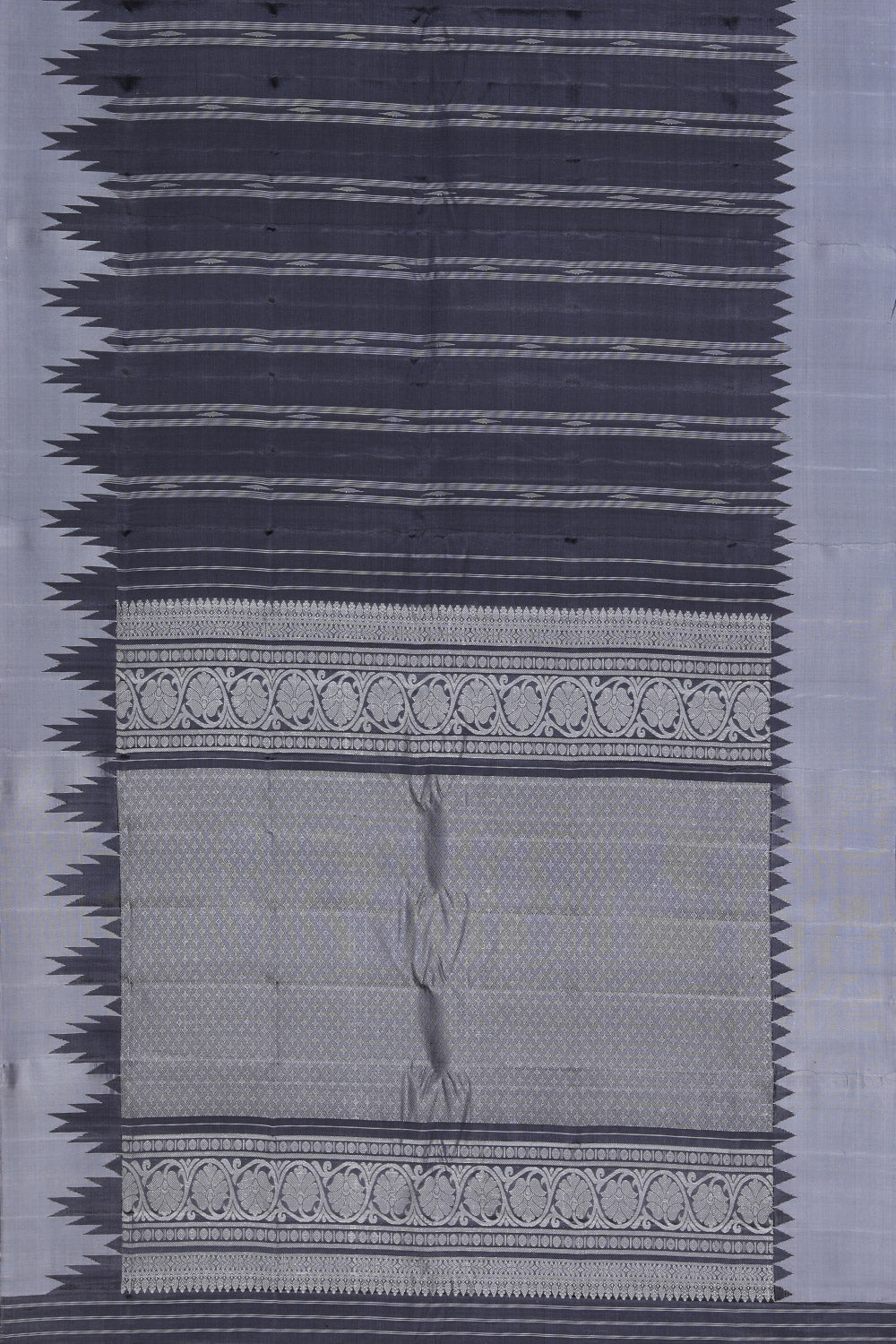 Gadwal Silk Grey Saree