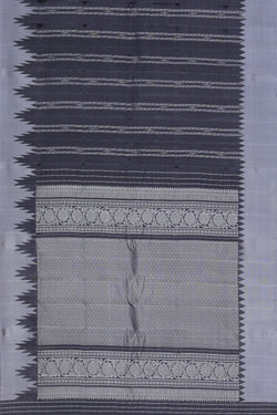 Image of Gadwal Silk Grey Saree