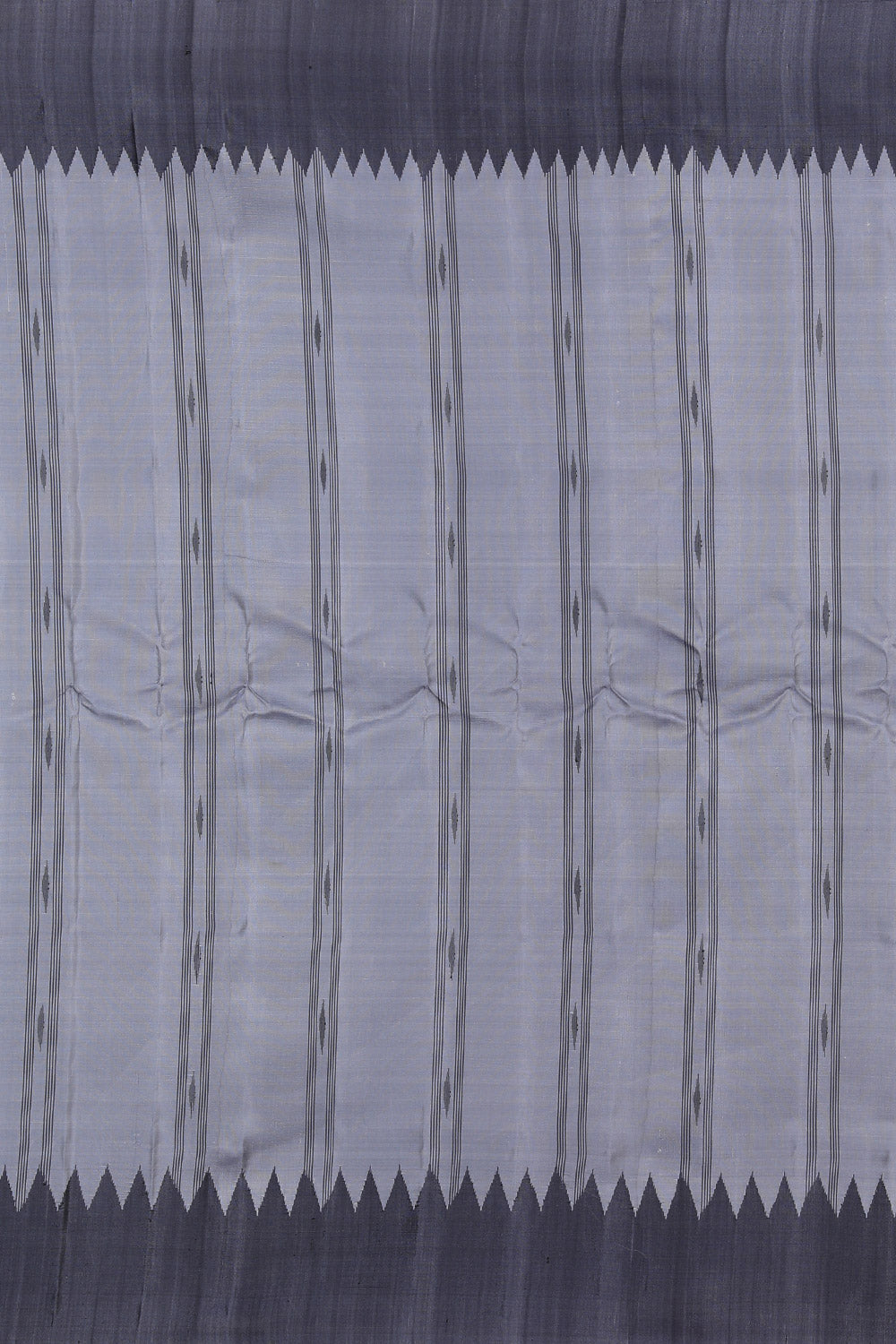 Image of Gadwal Silk Grey Saree