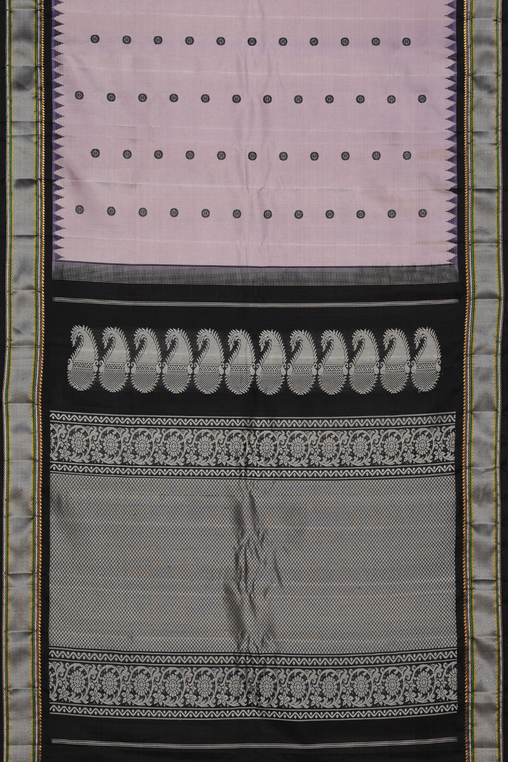 Gadwal Silk Lavender Purple Saree