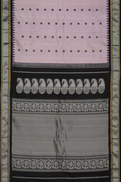 Image of Gadwal Silk Lavender Purple Saree