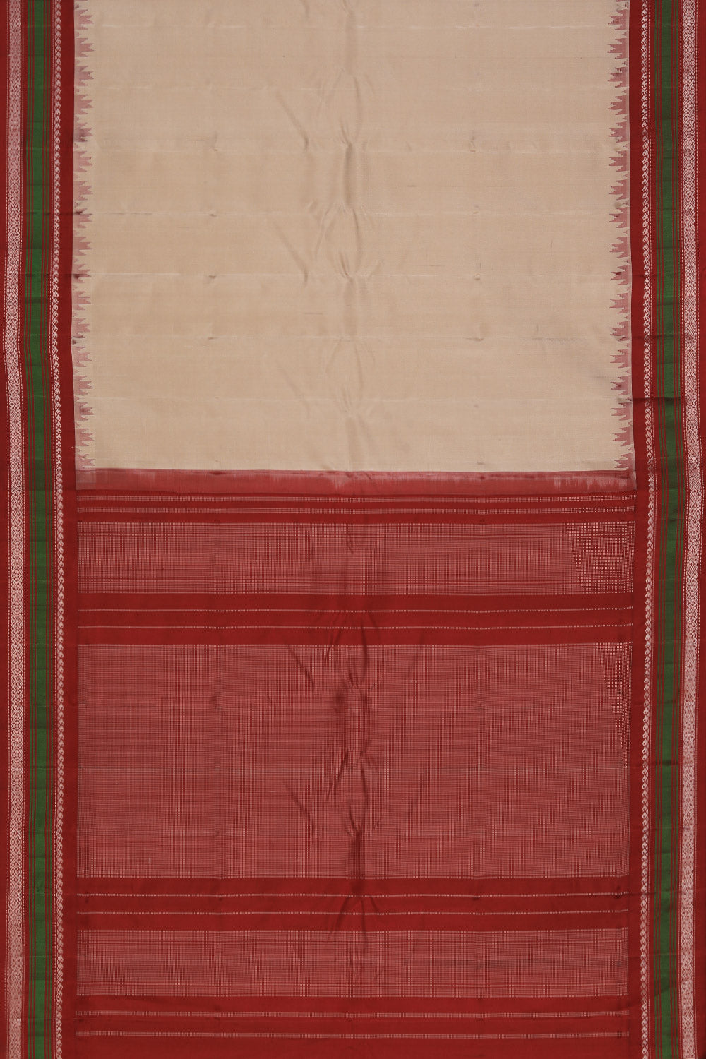 Gadwal Silk Beige Saree