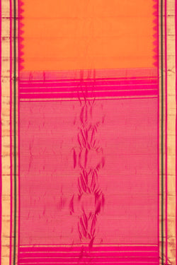 Collection of Gadwal Cotton Silk Mustard Saree in a gallery layout