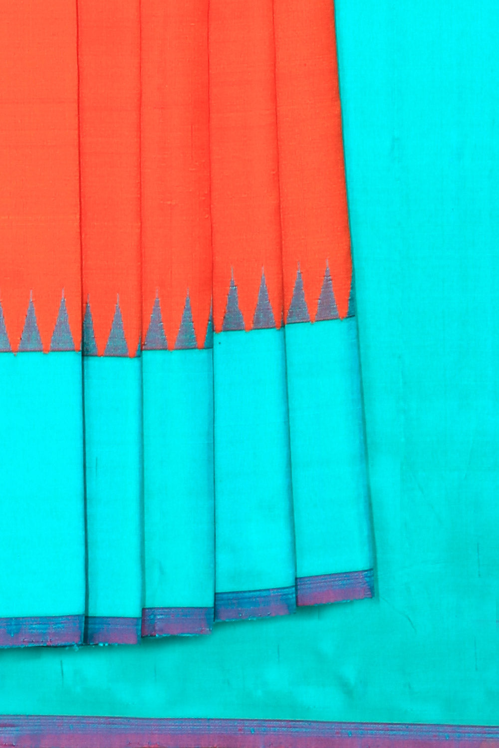 Gadwal Silk Orange Saree