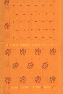 Collection of Uppada Cotton Mustard Saree in a gallery layout