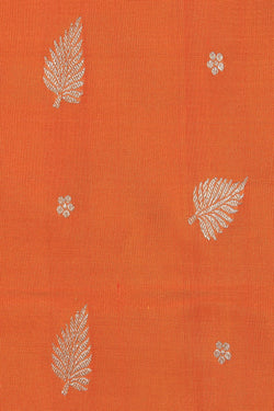 Collection of Venkatagiri Silk Orange Saree in a gallery layout