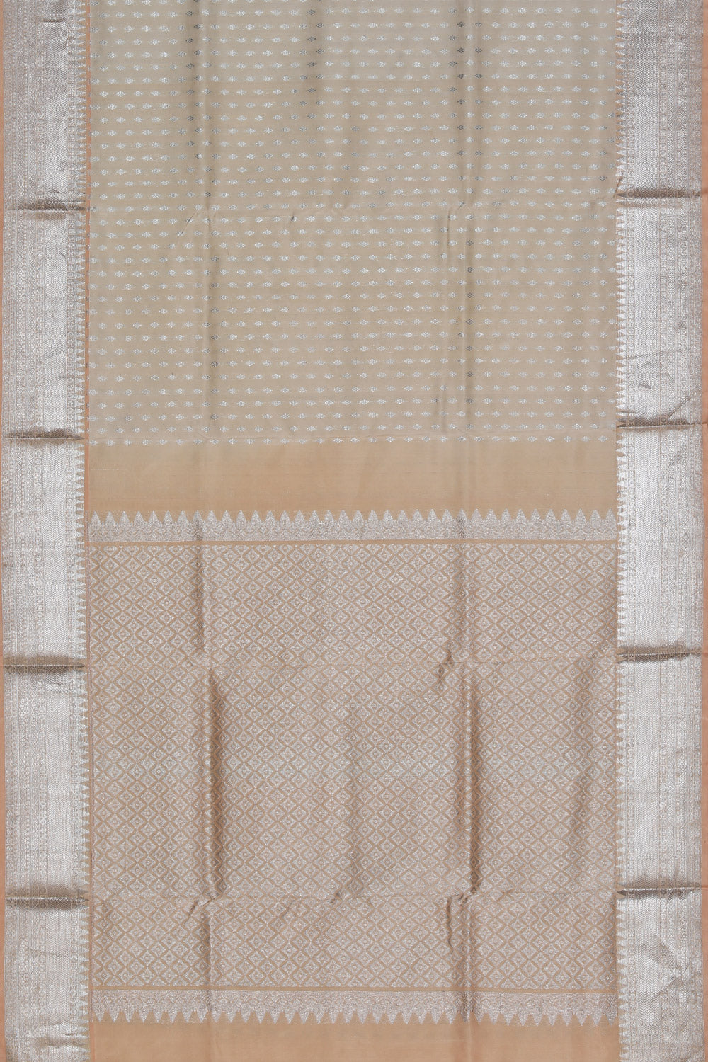 Venkatagiri Silk Peach Saree