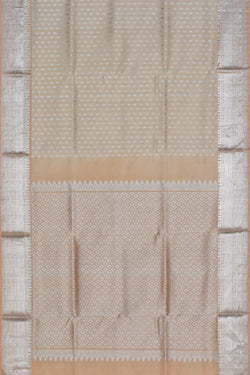 Image of Venkatagiri Silk Peach Saree