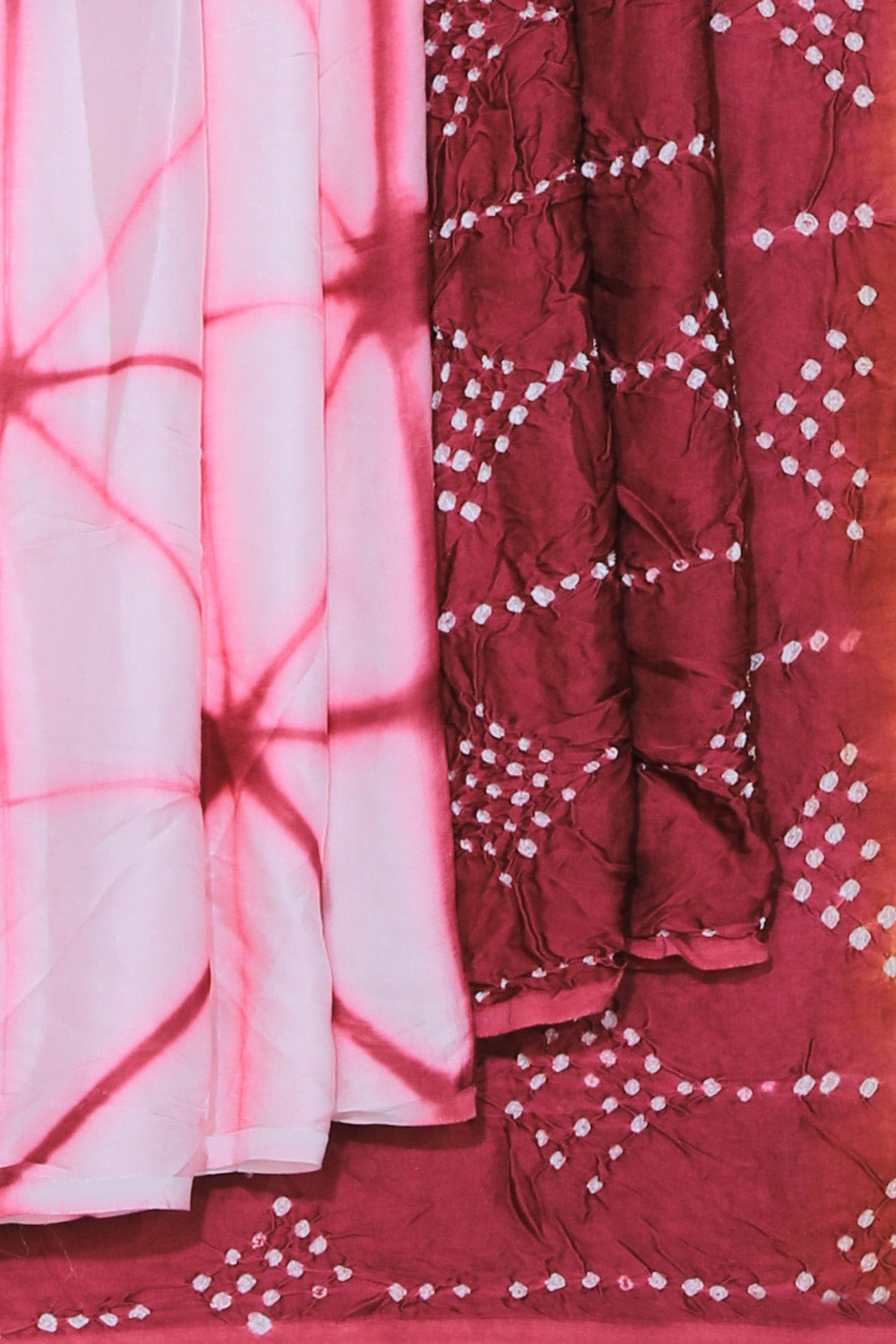 Collection of Bandhani/Shibori Saree in a gallery layout