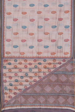 Image of Maheshwari Kantha Stitch Saree