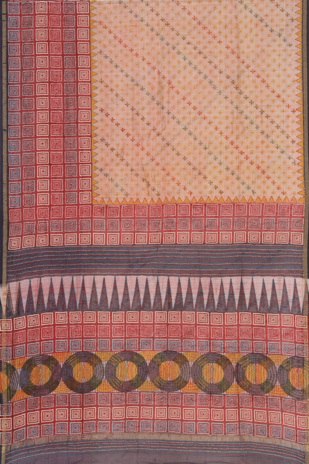 Image of Maheshwari Geometric Print Saree
