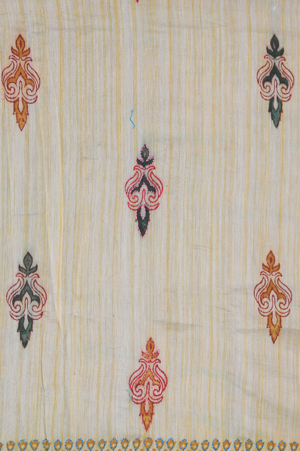 Image of Maheshwari Kantha Stitch Saree