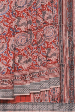 Collection of Cotton Bagru Printed Saree in a gallery layout