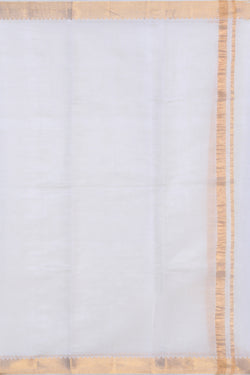 Collection of Mangalgiri Silk White Dhoti With Kanduva (8 X 4) in a gallery layout