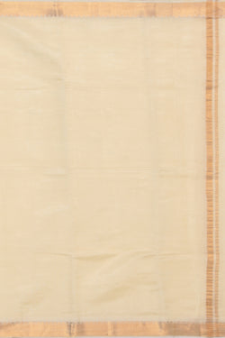 Collection of Mangalgiri Silk Off-White Dhoti With Kanduva (8 X 4) in a gallery layout