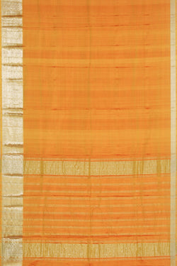 Image of Mangalgiri Silk Mustard Saree