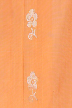 Image of Mangalgiri Silk Peach Saree